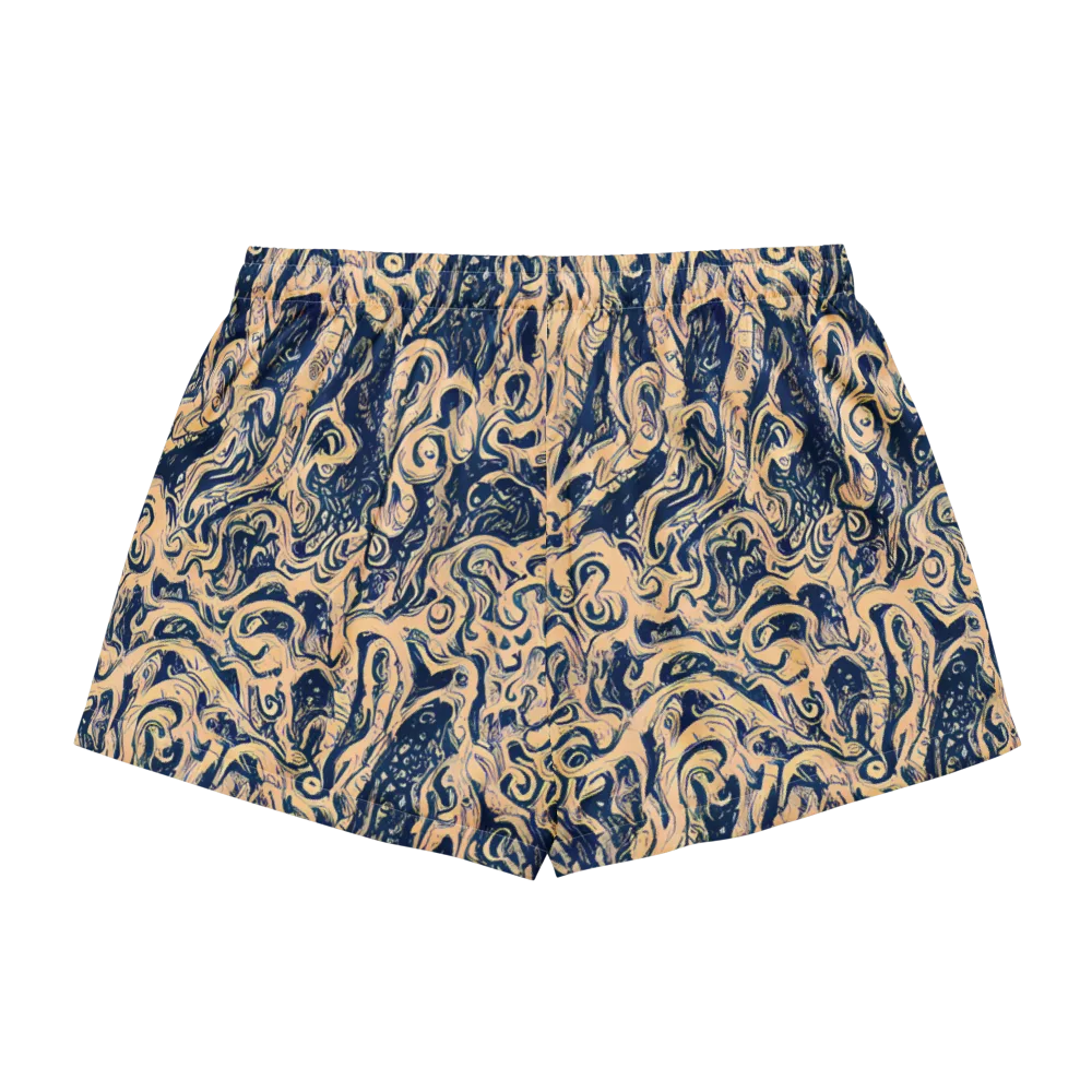 Doré Dreams on Women's Pajama Shorts — Back