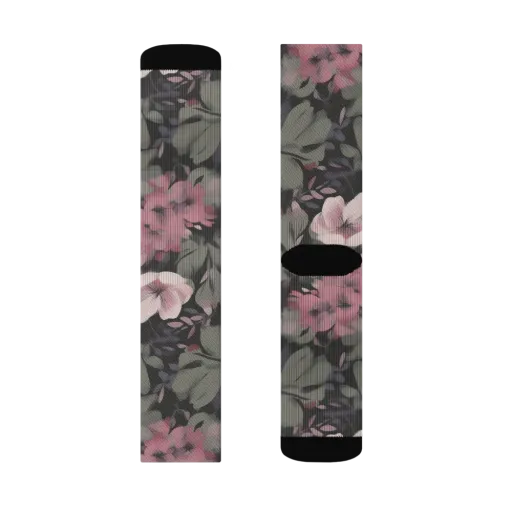 Moonlit Camellia on a Socks