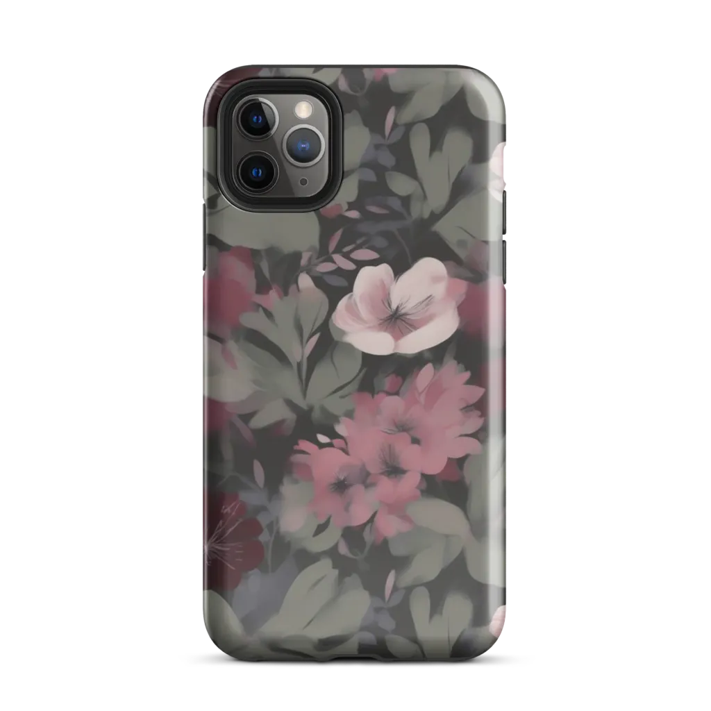 Moonlit Camellia on Tough Case for iPhone® — Front
