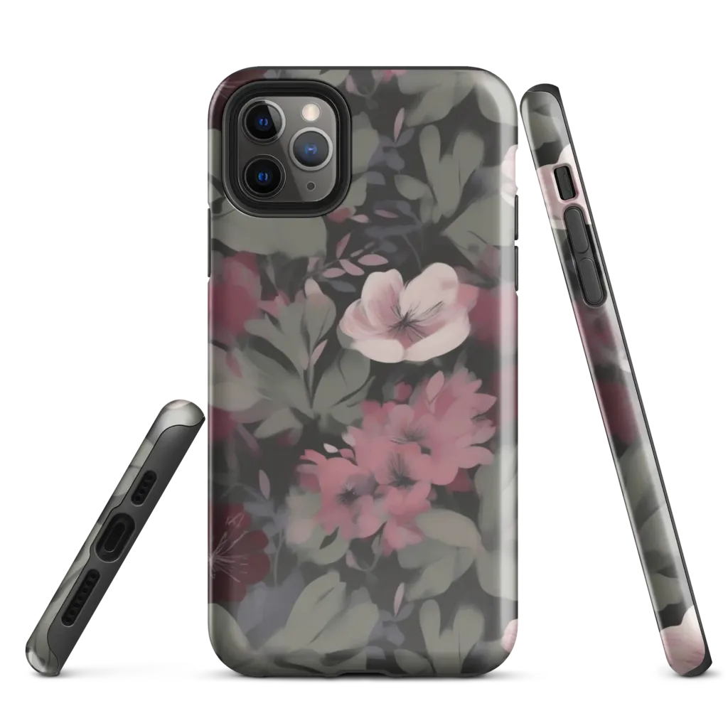 Moonlit Camellia on Tough Case for iPhone® — Front