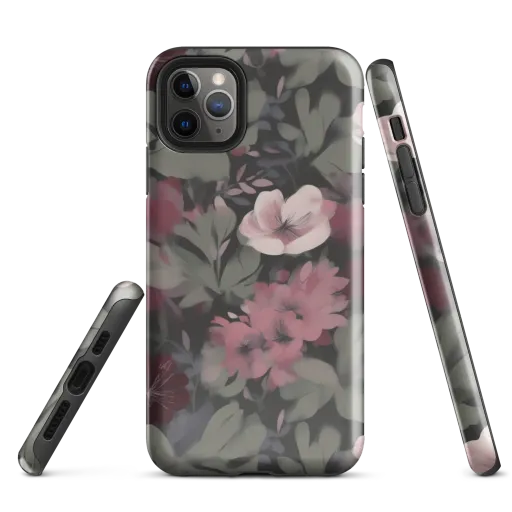 Moonlit Camellia on a Tough Case for iPhone®