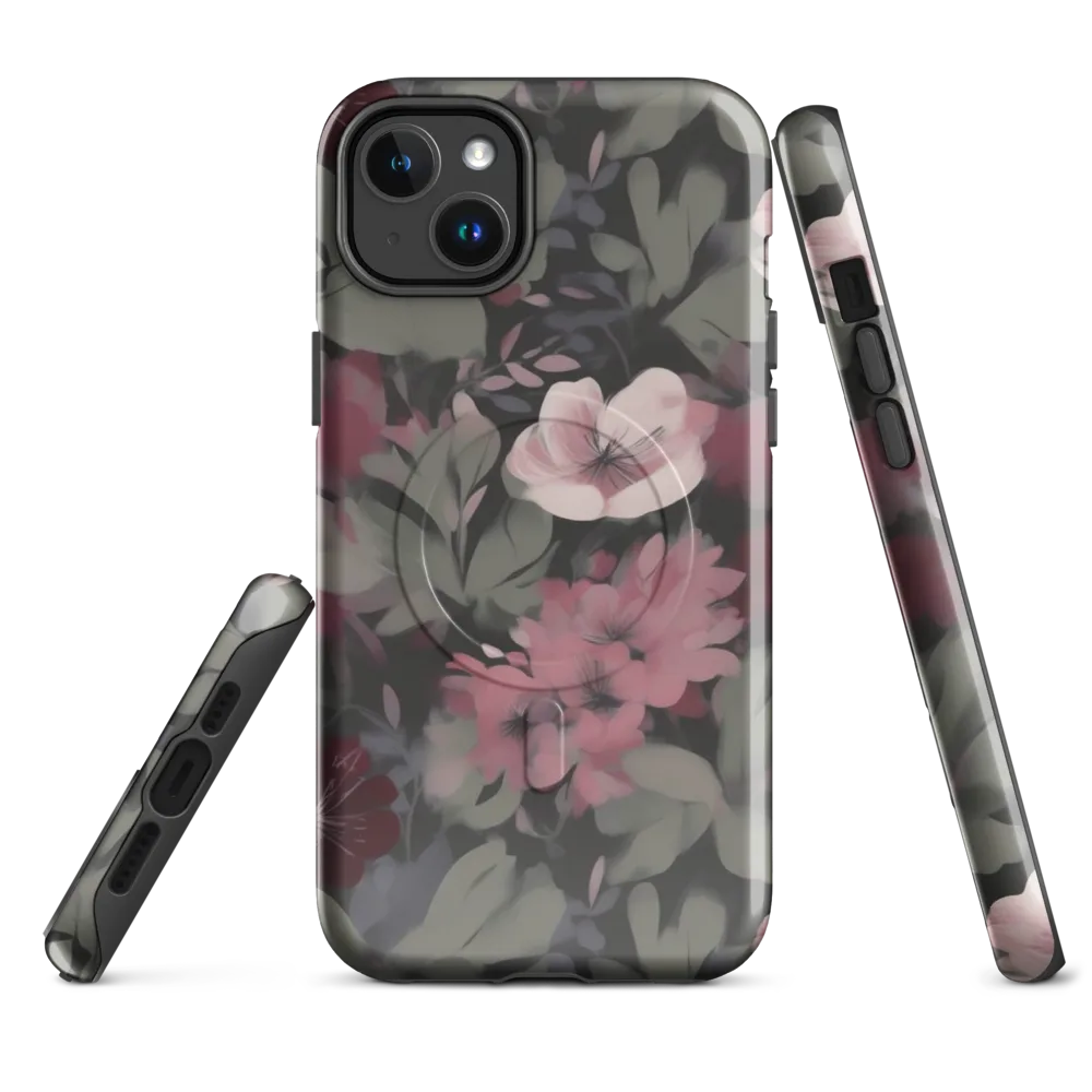 Moonlit Camellia on MagSafe Tough Case for iPhone® — Front