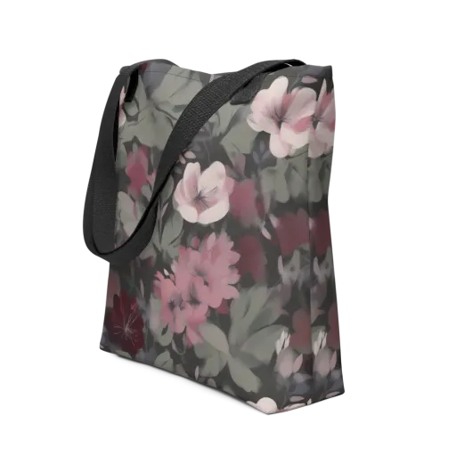 Moonlit Camellia on a Tote Bag