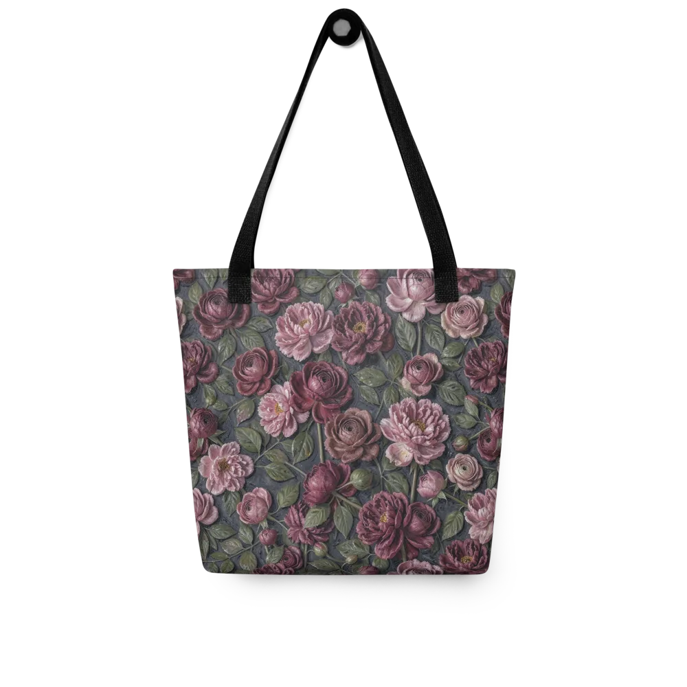 Velvet Peony on Tote Bag — Front