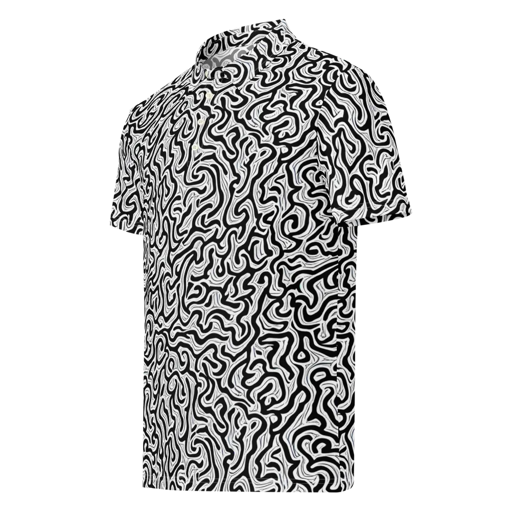 Inked Dreams on Men's Slim Fit Polo Shirt — Left Front