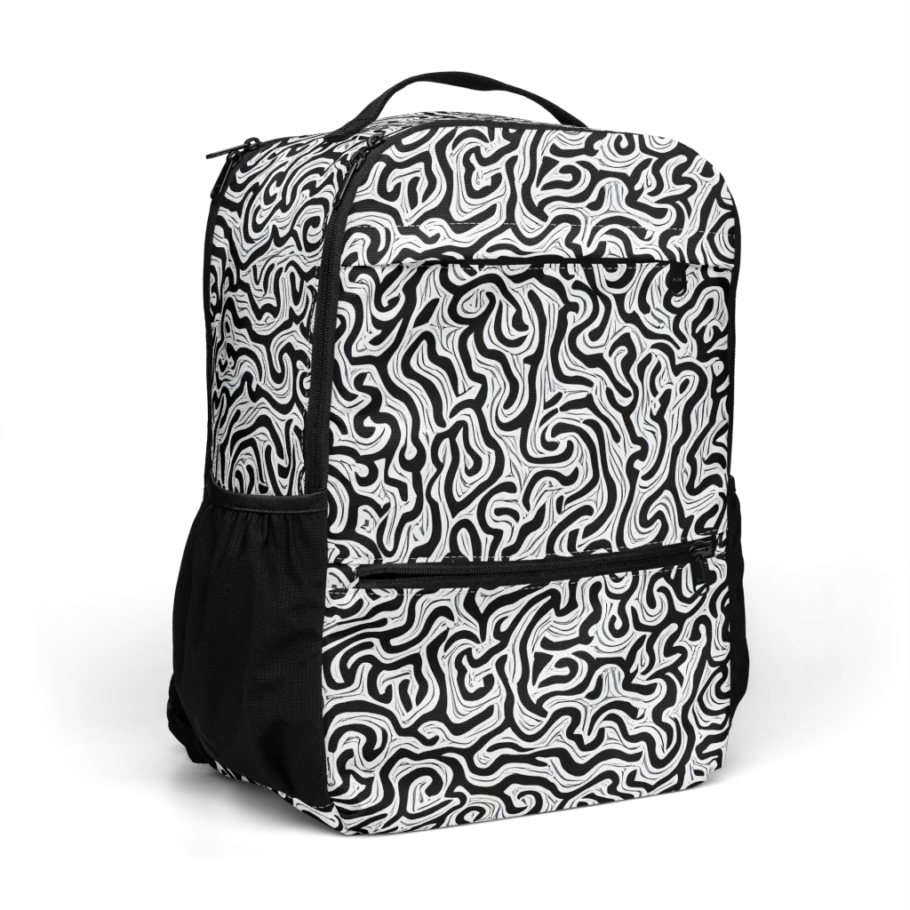 Inked Dreams on Utility Backpack — Right Front
