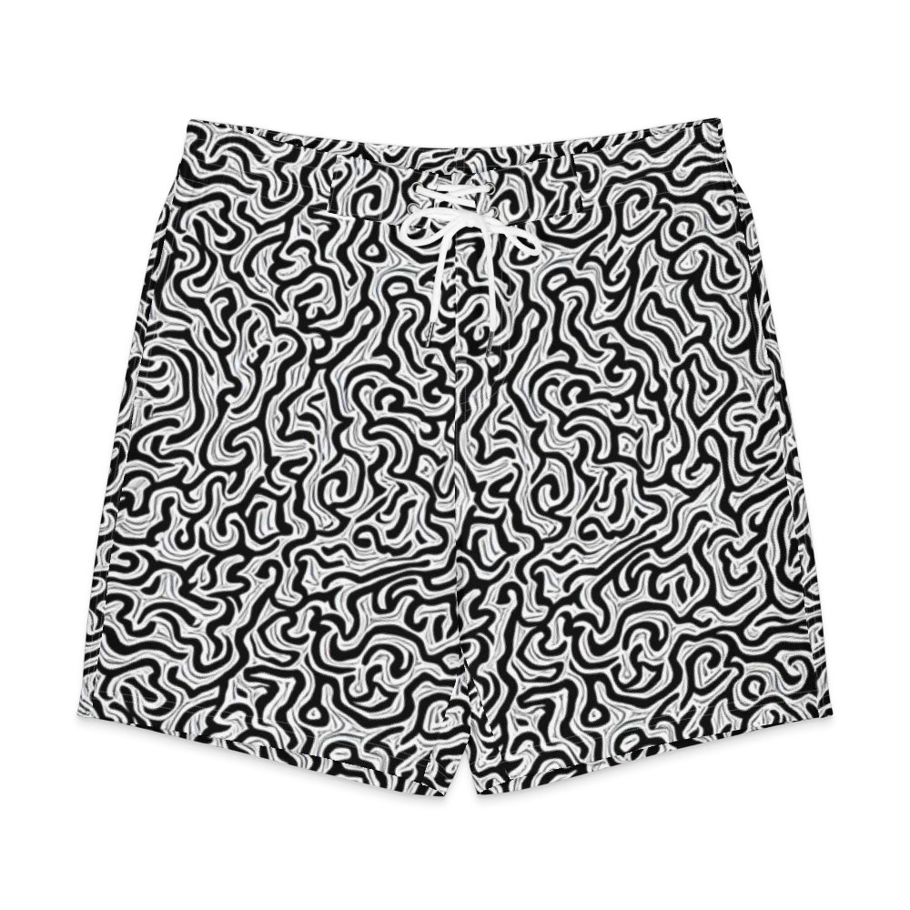 Inked Dreams on Men's Board Shorts — Front
