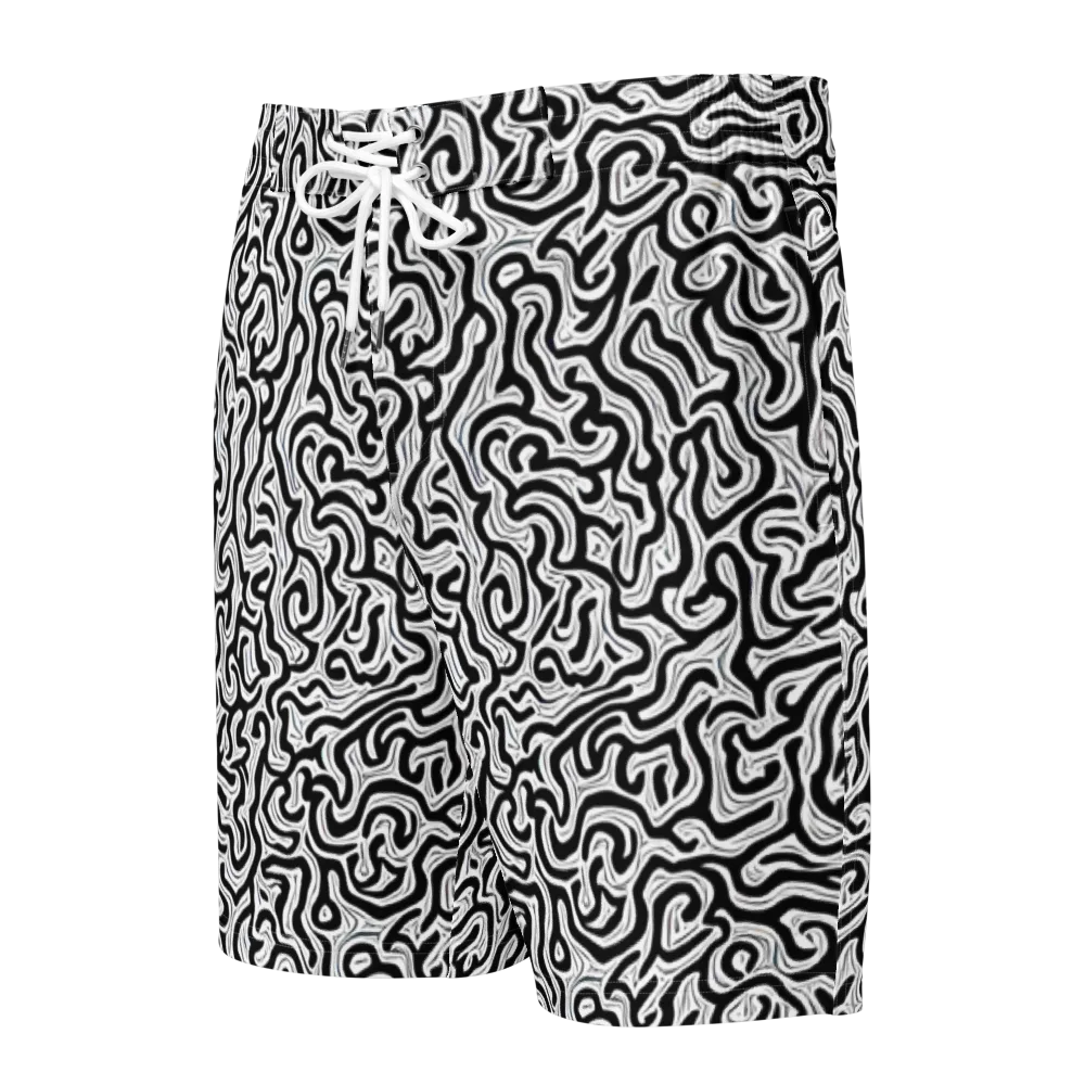 Inked Dreams on Men's Board Shorts — Front