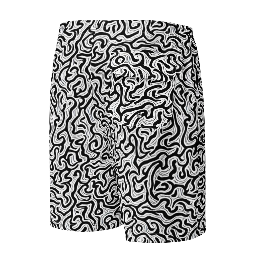 Inked Dreams on Men's Board Shorts — Back