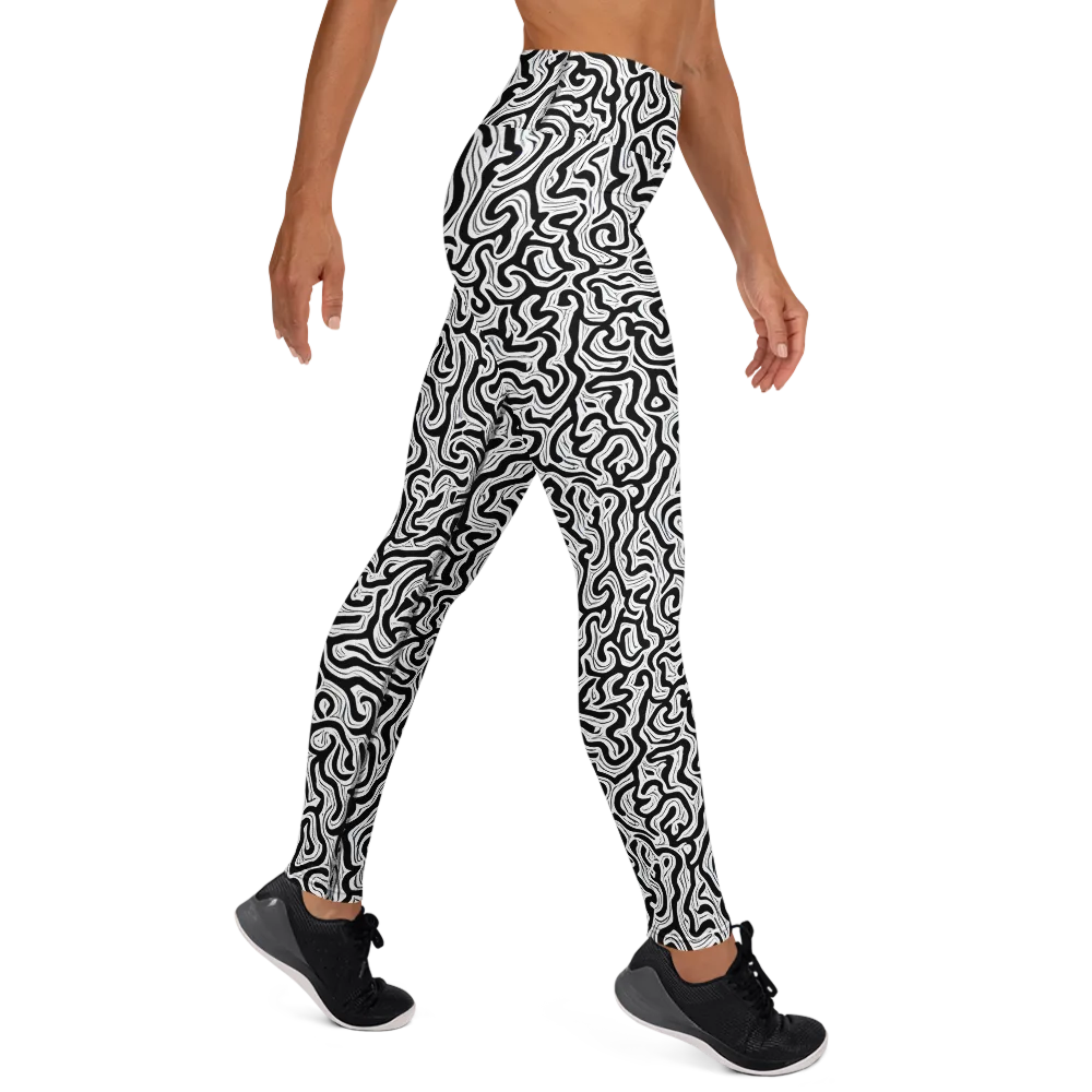 Inked Dreams on Yoga Leggings — Right