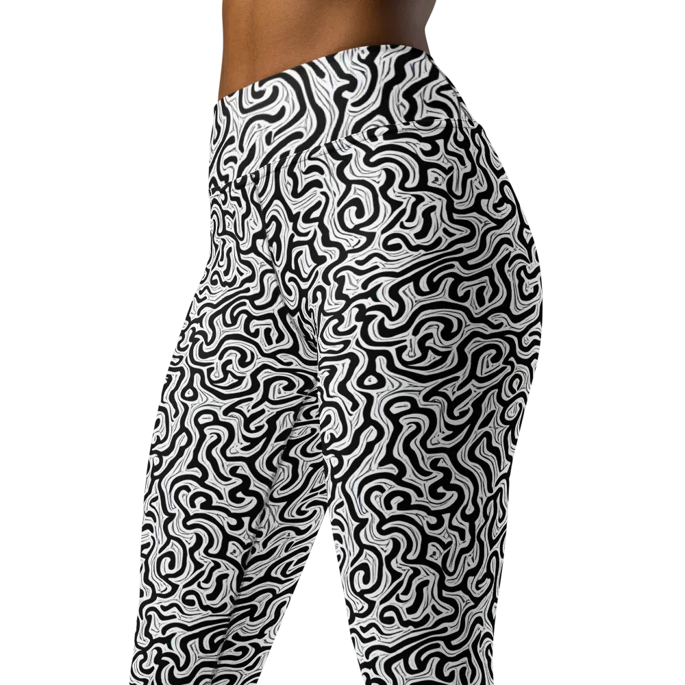 Inked Dreams on Yoga Leggings — Left Front