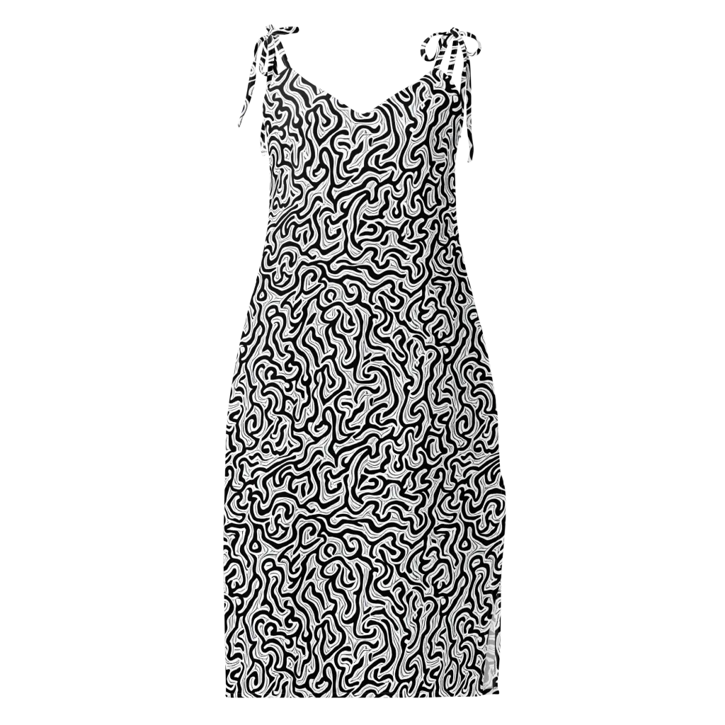 Inked Dreams on Slip Dress — Front