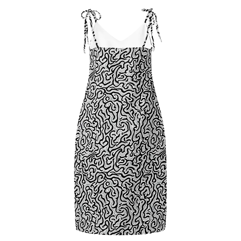 Inked Dreams on Slip Dress — Back