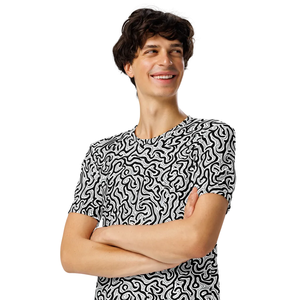 Inked Dreams on Men's Crew Neck T-Shirt — Left Front