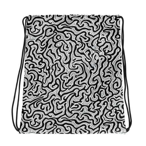 Inked Dreams on a Drawstring Bag