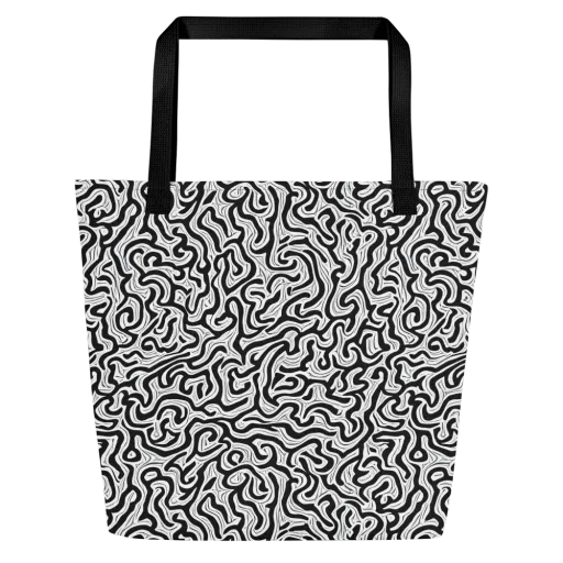 Inked Dreams on a Large Tote Bag W/ Pocket