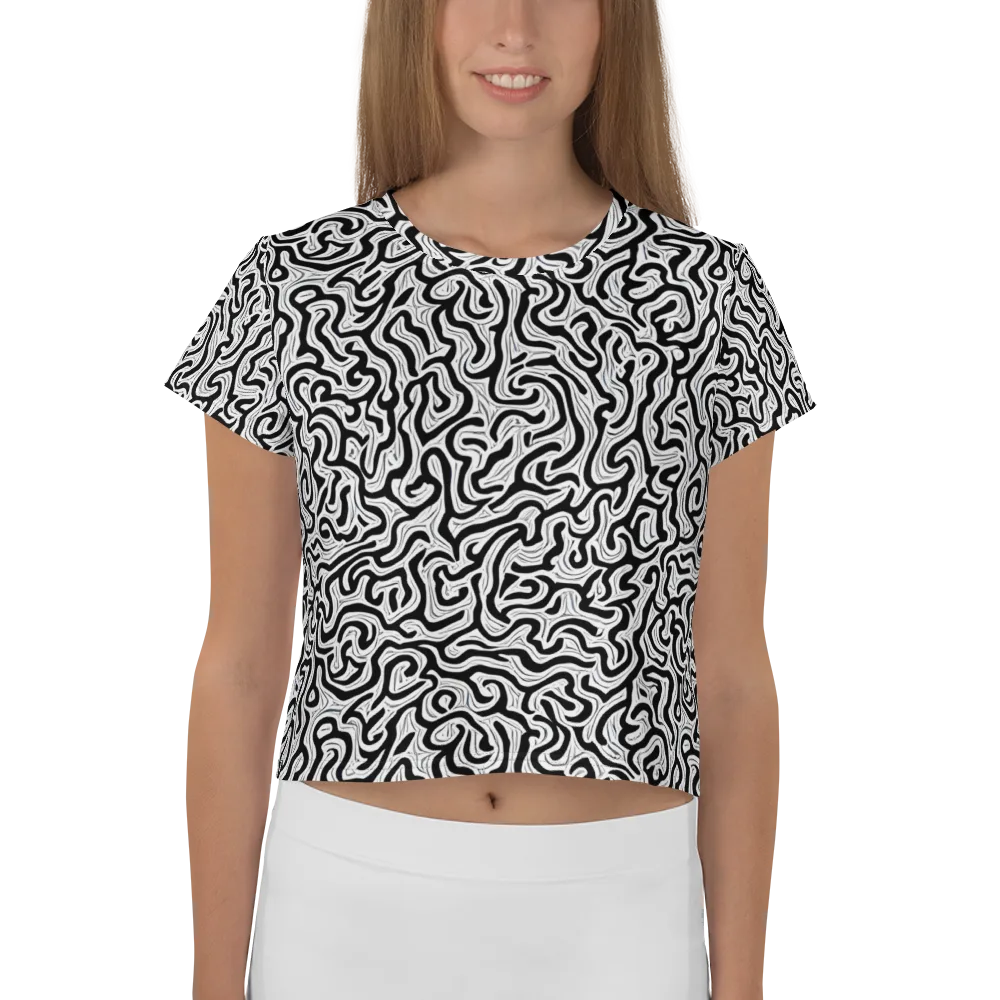 Inked Dreams on Crop Tee — Front