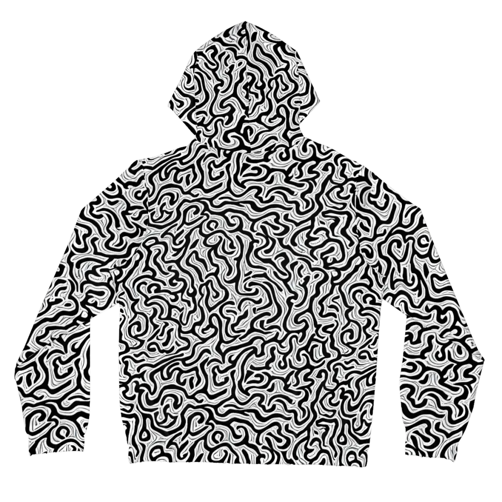 Inked Dreams on Women's Full-Zip Hoodie — Back