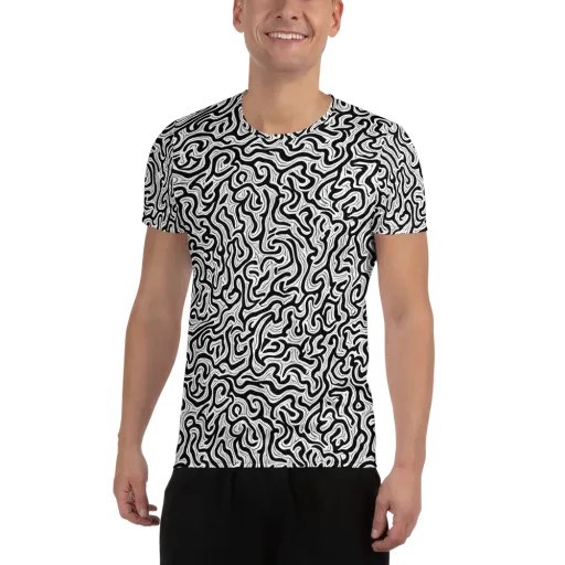 Inked Dreams on a Men's Athletic T-Shirt