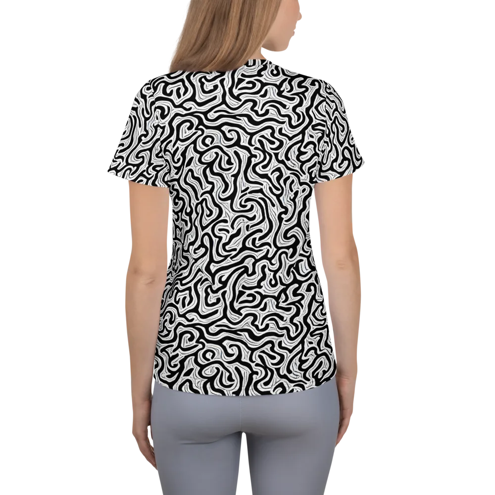 Inked Dreams on Women's Athletic T-Shirt — Back