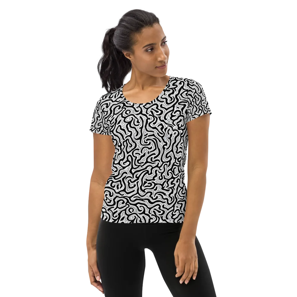 Inked Dreams on Women's Athletic T-Shirt — Front