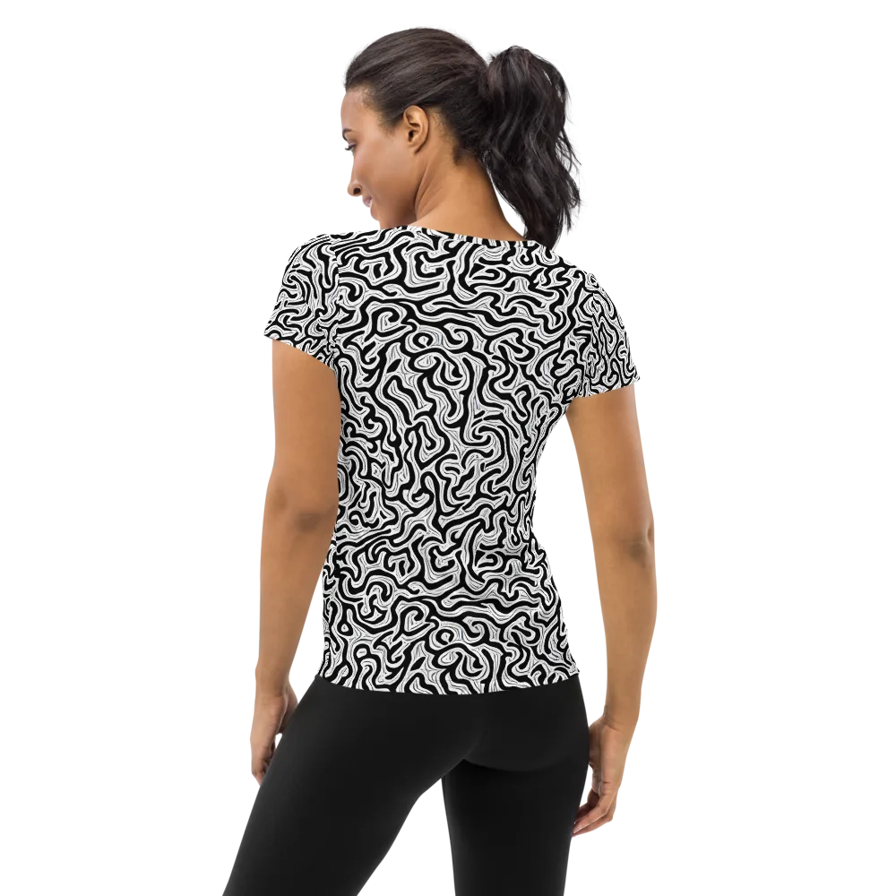 Inked Dreams on Women's Athletic T-Shirt — Back