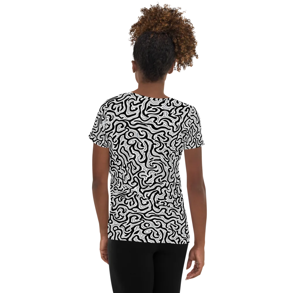 Inked Dreams on Women's Athletic T-Shirt — Back
