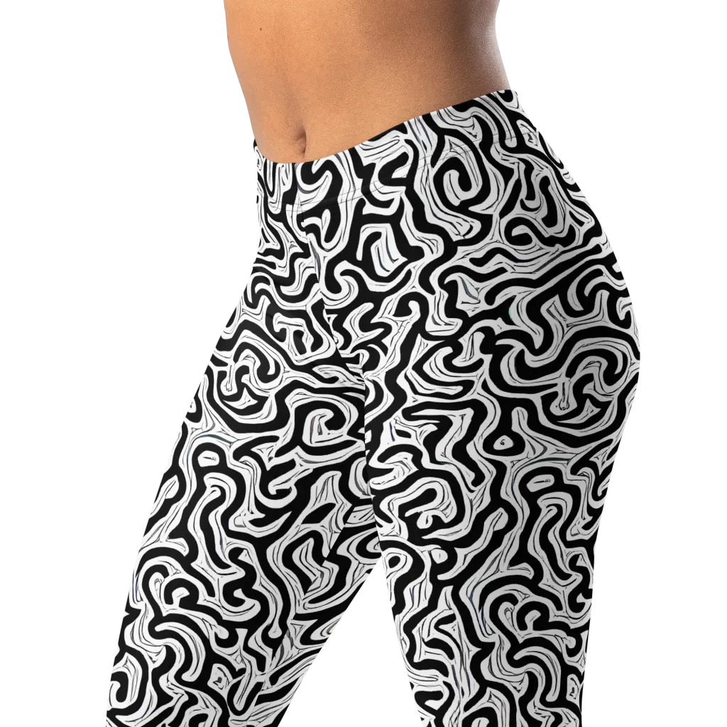Inked Dreams on Leggings — Left Front