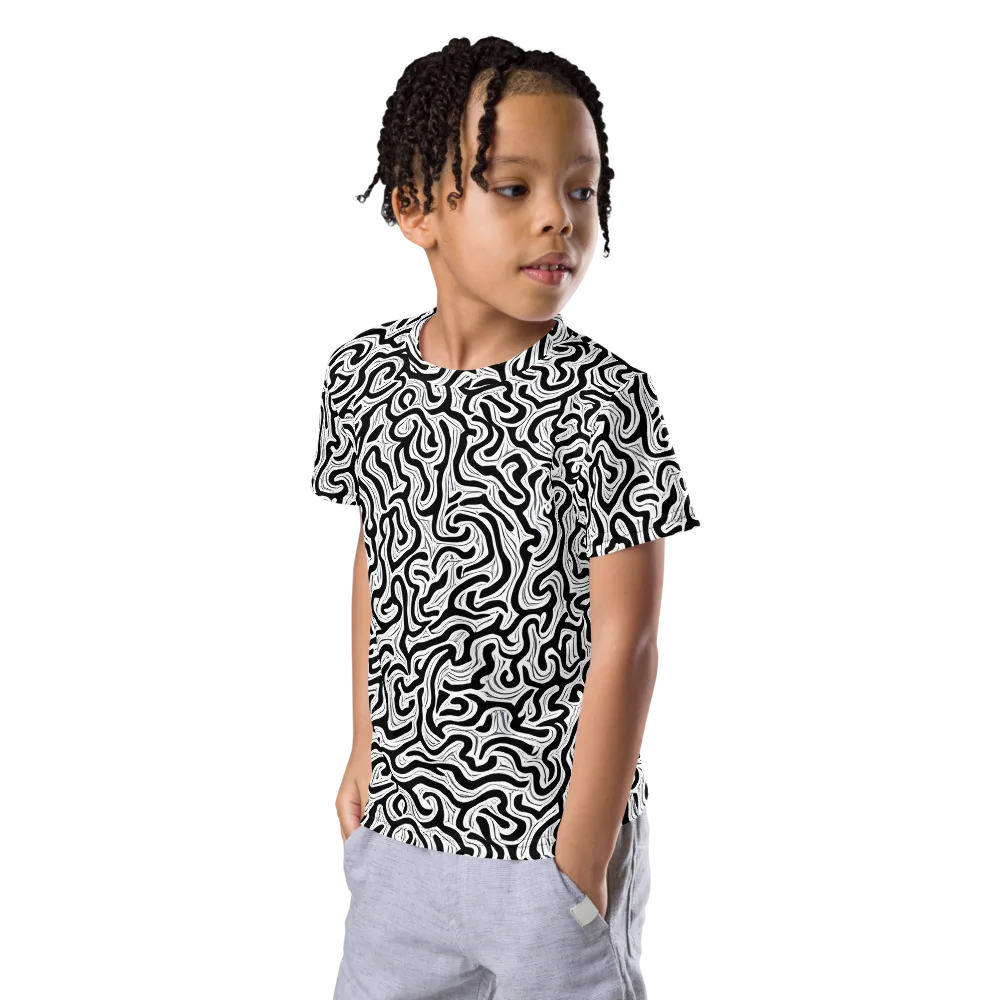Inked Dreams on Kids Crew Neck T-Shirt — Left Front