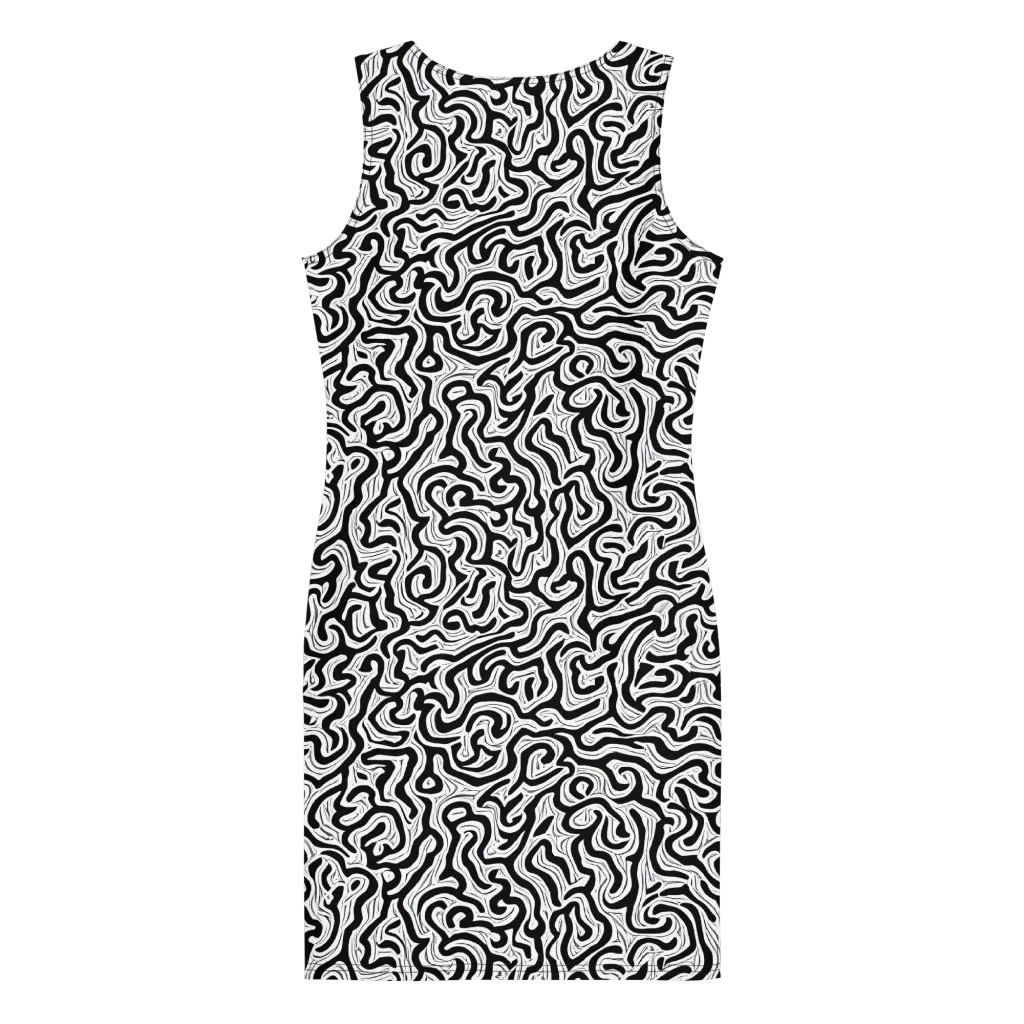 Inked Dreams on Bodycon Dress — Back