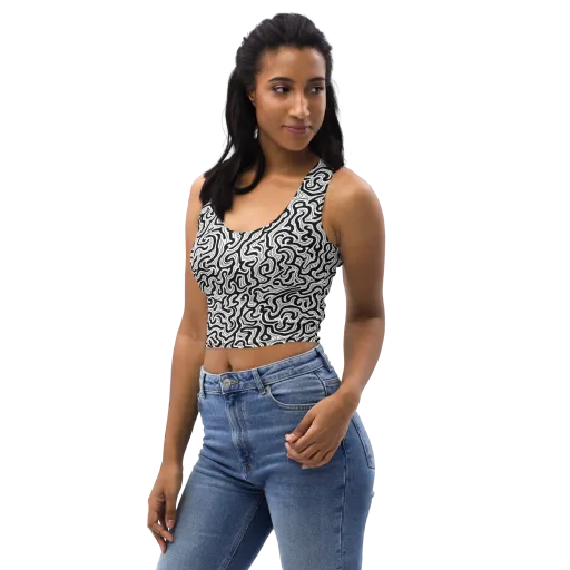 Inked Dreams on a Crop Top