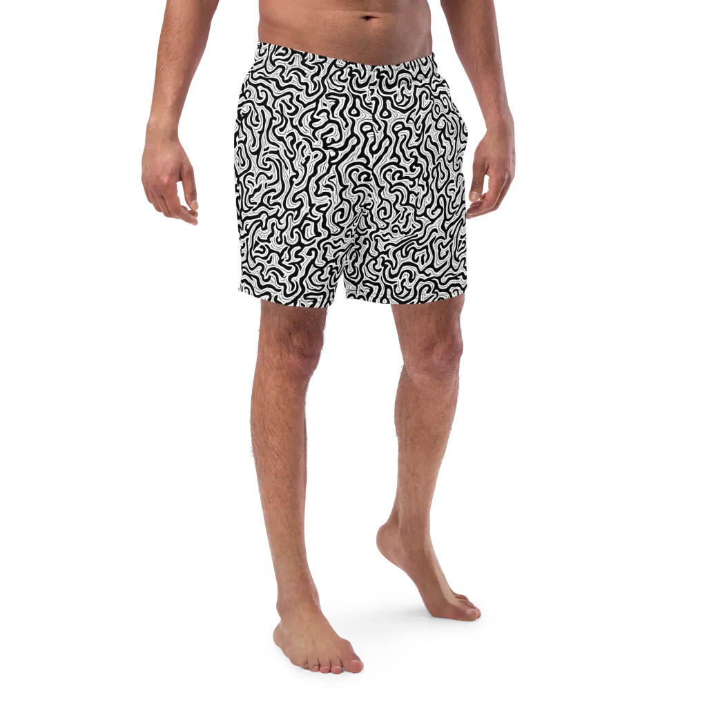 Inked Dreams on Swim Trunks — Front