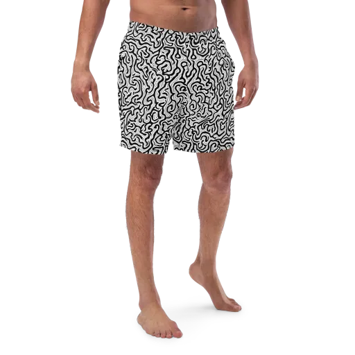 Inked Dreams on a Swim Trunks