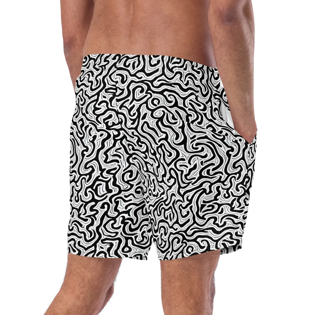 Inked Dreams on Swim Trunks — Right Back