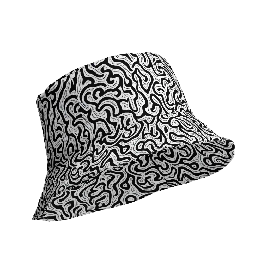 Inked Dreams on Reversible Bucket Hat — Product details Outside