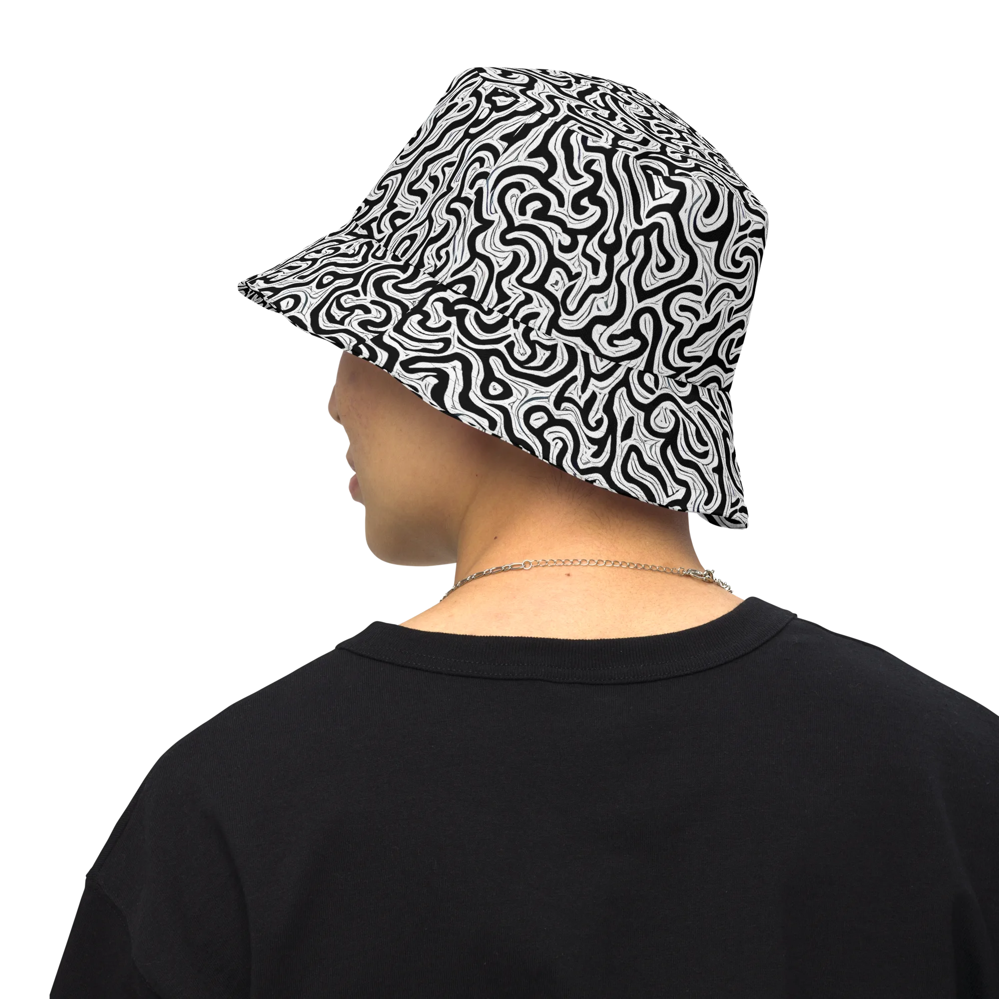 Inked Dreams on Reversible Bucket Hat — Back Inside
