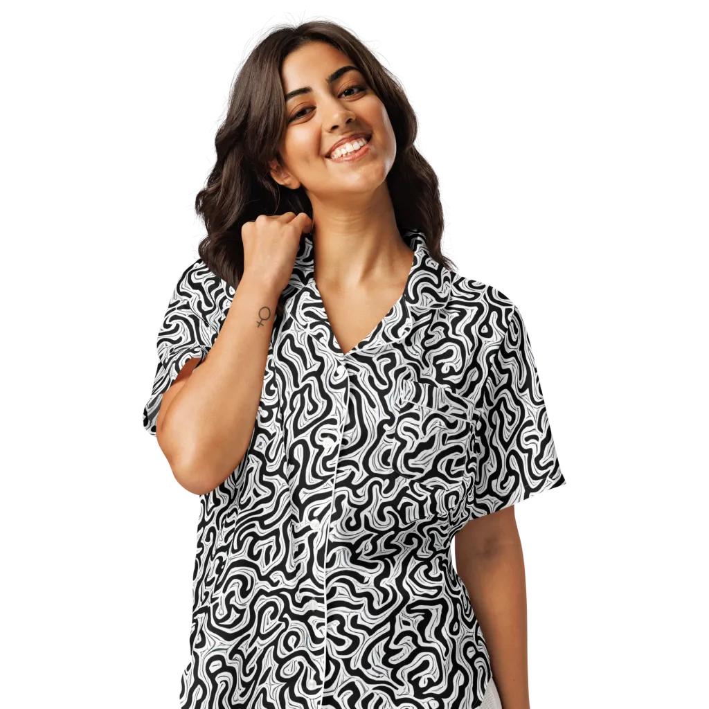 Inked Dreams on Women's Short Sleeve Pajama Top — Front