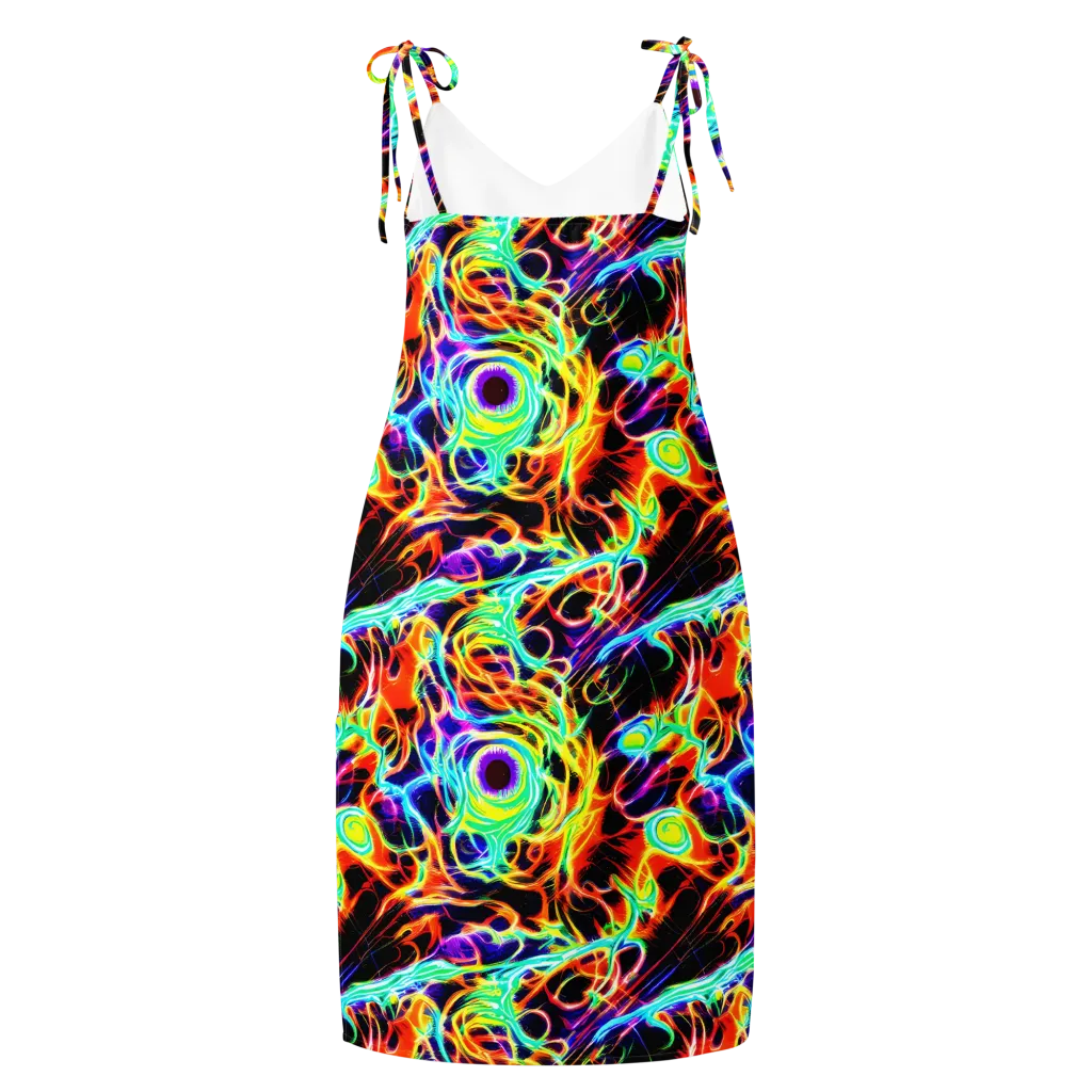 Nightflash on Slip Dress — Back