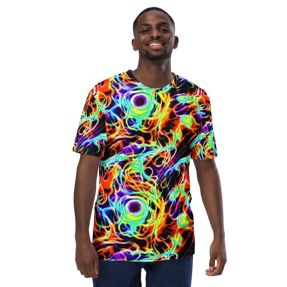 Nightflash on Men's Crew Neck T-Shirt — Front