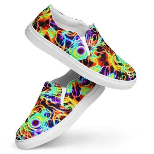 Nightflash on a Women's Slip-On Canvas Shoes