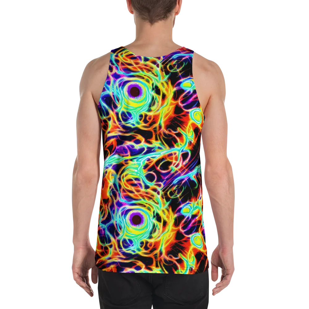 Nightflash on Men's Tank Top — Back
