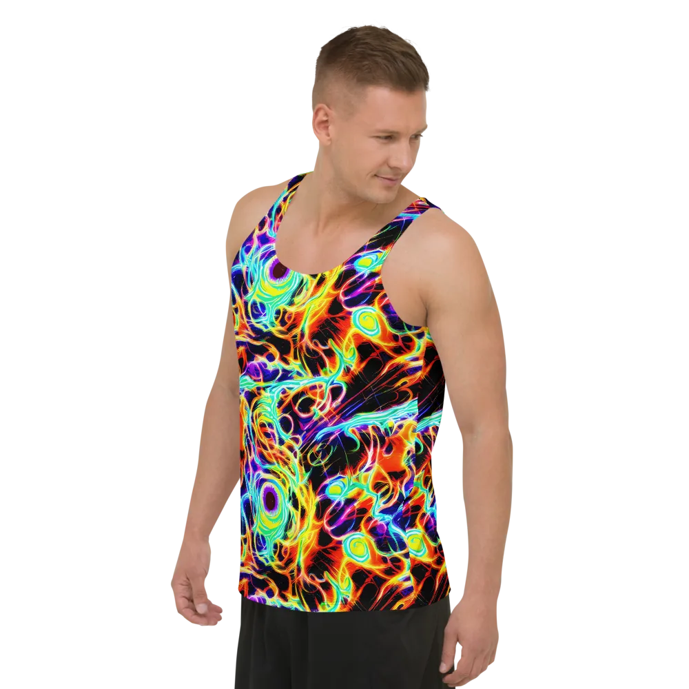 Nightflash on Men's Tank Top — Left Front