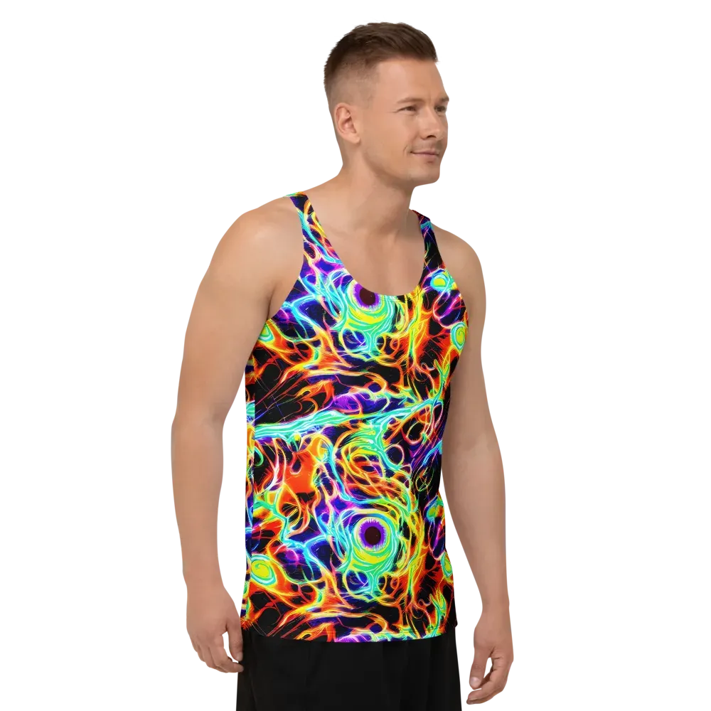 Nightflash on Men's Tank Top — Right Front