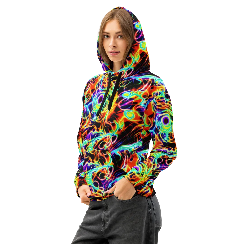 Nightflash on Cotton Hoodie — Left Front