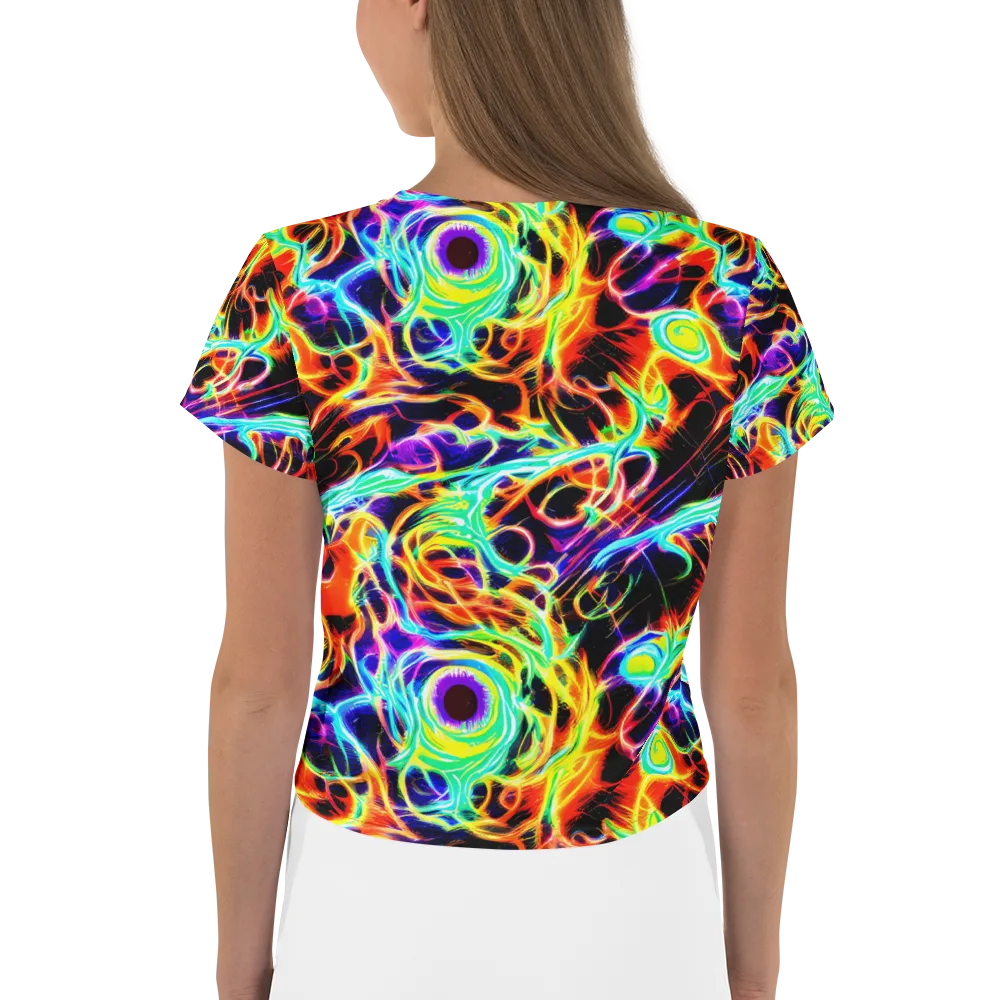 Nightflash on Crop Tee — Back