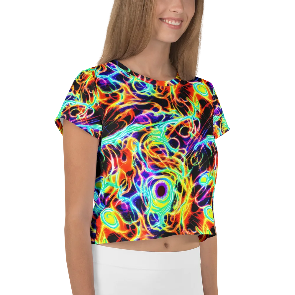Nightflash on Crop Tee — Right