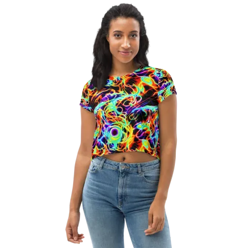Nightflash on a Crop Tee