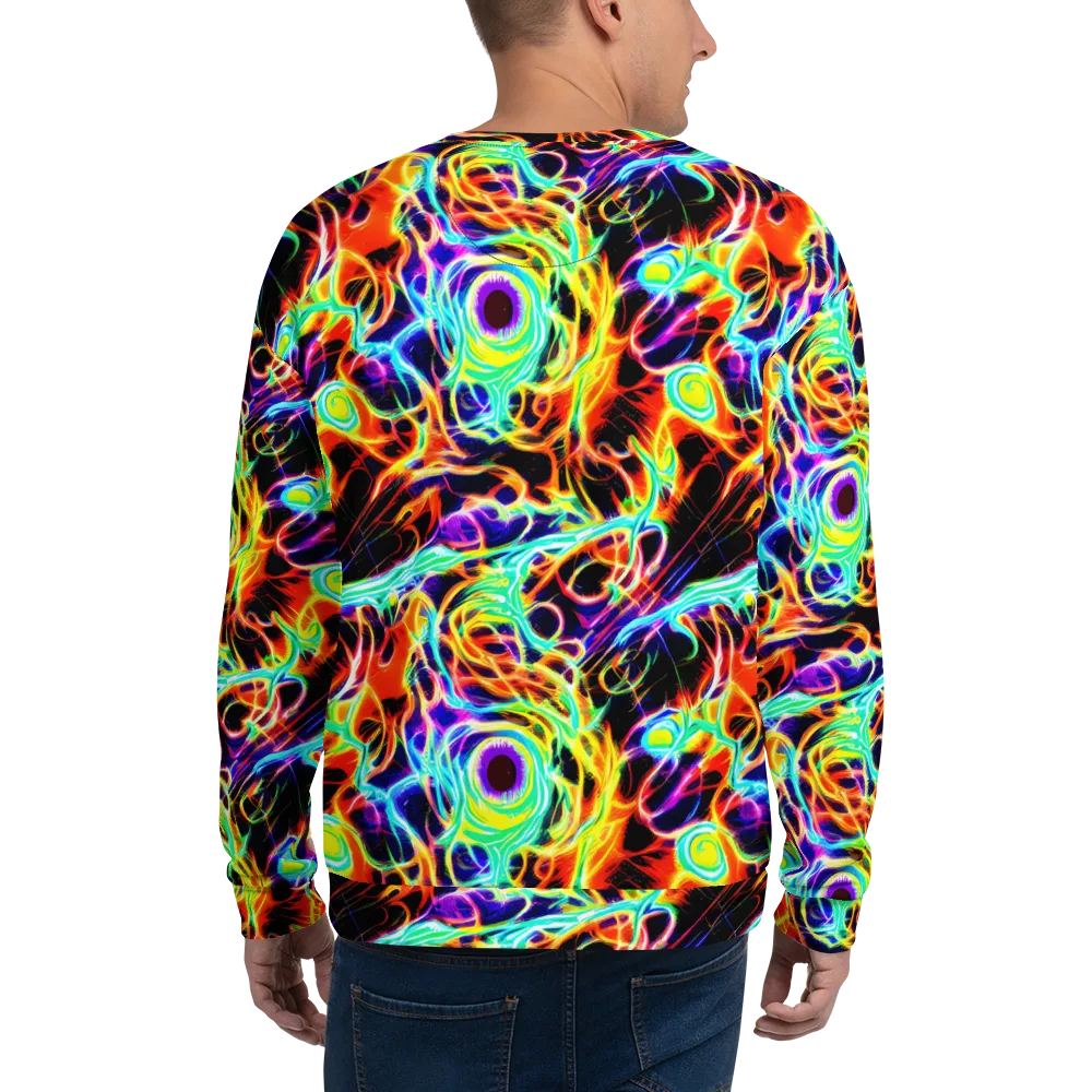 Nightflash on Sweatshirt — Back