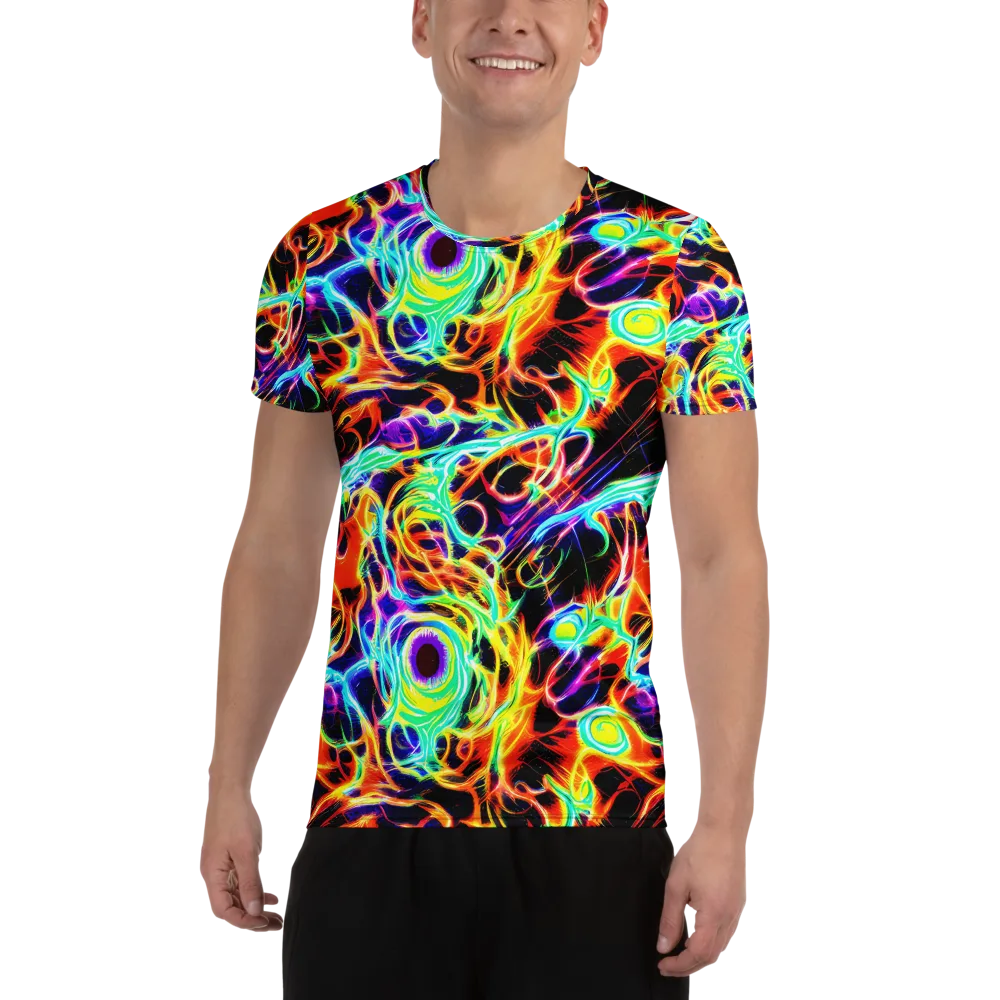 Nightflash on Men's Athletic T-Shirt — Front