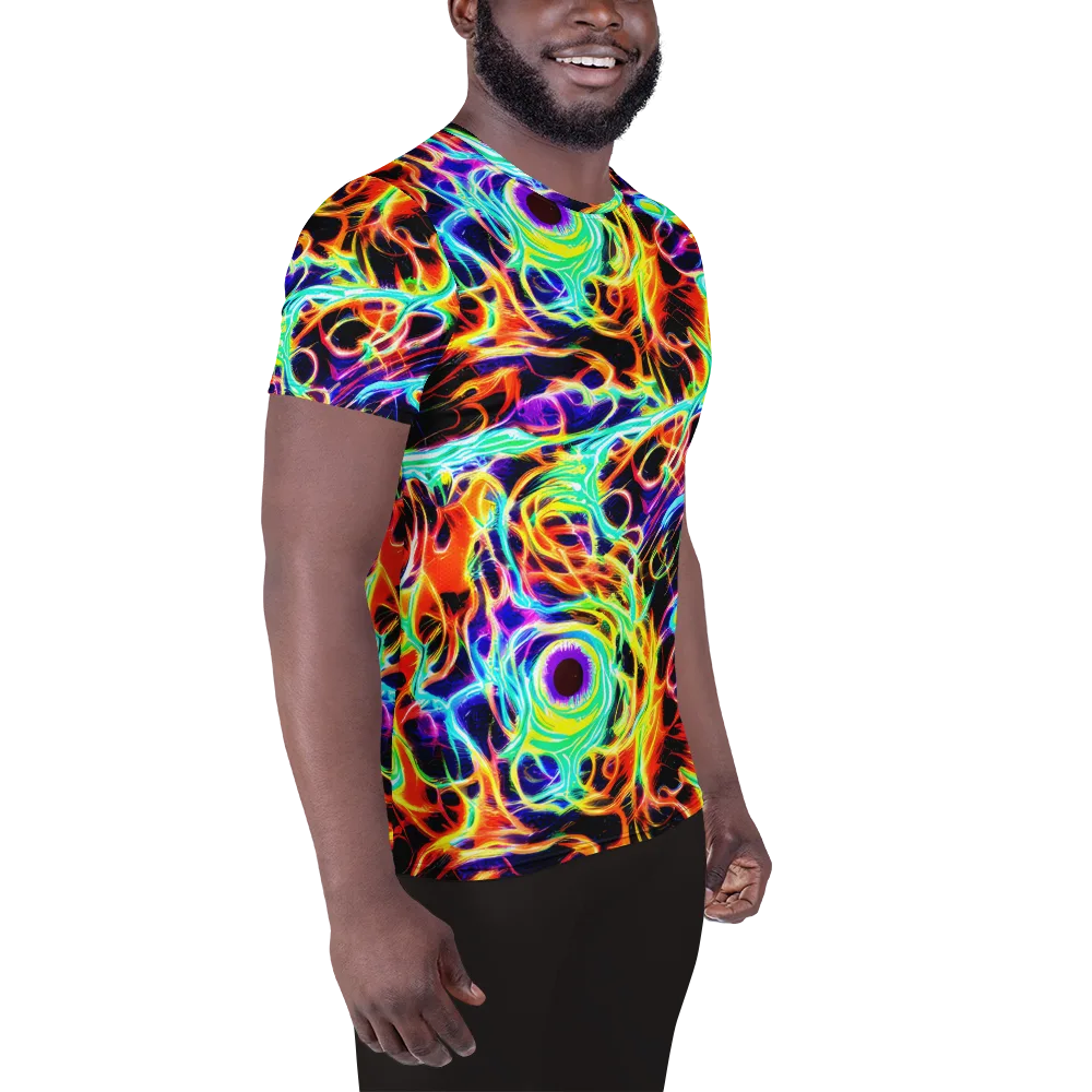 Nightflash on Men's Athletic T-Shirt — Right